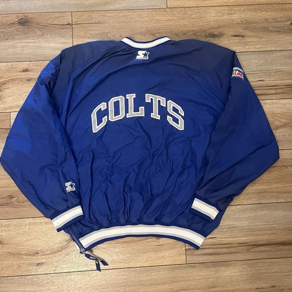 Vintage 90s Indianapolis Colts Starter Pro Line Pullover Windbreaker Jacket XL